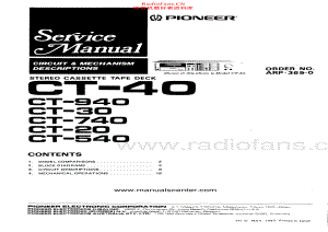 Pioneer-CT20-tape-sm 维修电路原理图.pdf