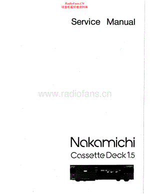 Nakamichi-CassetteDeck1_5-tape-sm 维修电路原理图.pdf