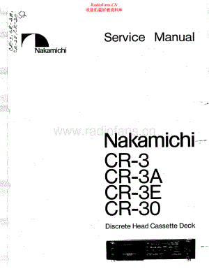 Nakamichi-CR3-tape-sm 维修电路原理图.pdf