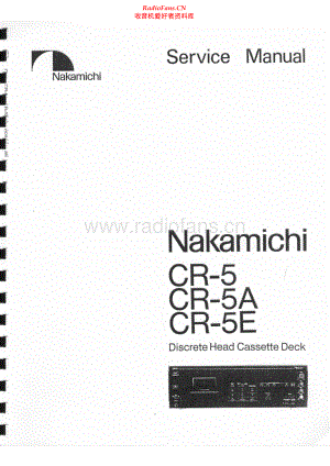 Nakamichi-CR5-tape-sm 维修电路原理图.pdf