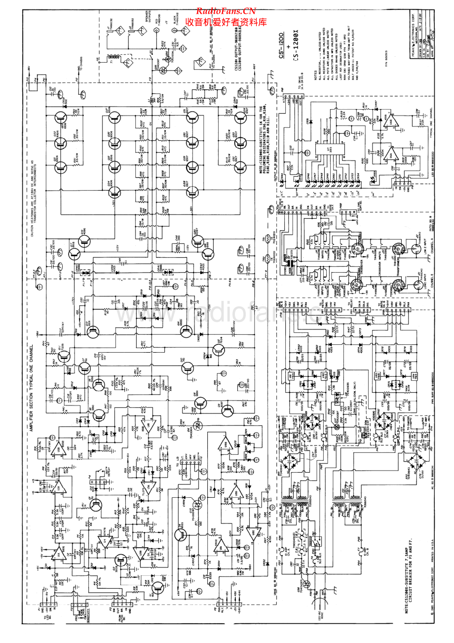 Peavey-CS1200X-pwr-sch 维修电路原理图.pdf_第1页