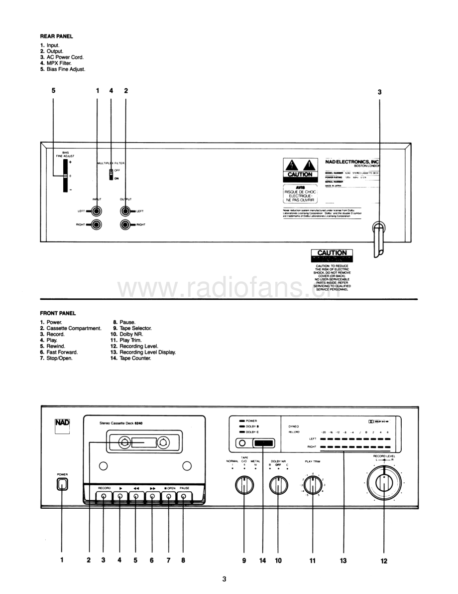 NAD-6240-tape-sm 维修电路原理图.pdf_第3页