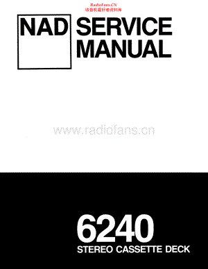 NAD-6240-tape-sm 维修电路原理图.pdf