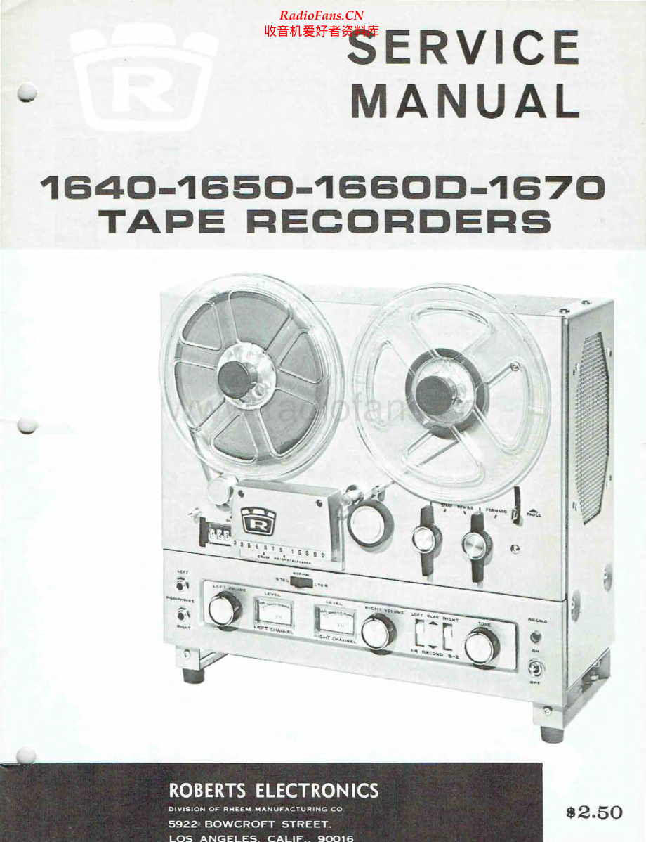 Roberts-1660D-tape-sm 维修电路原理图.pdf_第1页