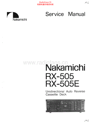 Nakamichi-RX505E-tape-sm 维修电路原理图.pdf