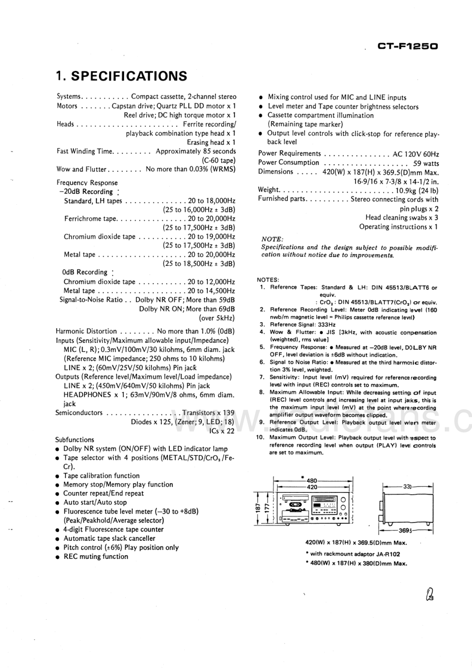 Pioneer-CTF1250-tape-sm 维修电路原理图.pdf_第3页