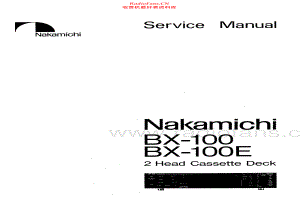 Nakamichi-BX100E-tape-sm 维修电路原理图.pdf