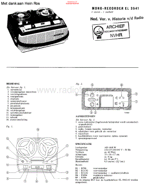 Philips-EL3541-tape-sm 维修电路原理图.pdf