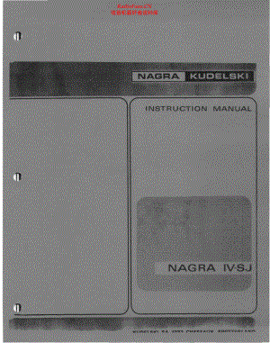 Nagra-IVSJ-tape-sm 维修电路原理图.pdf