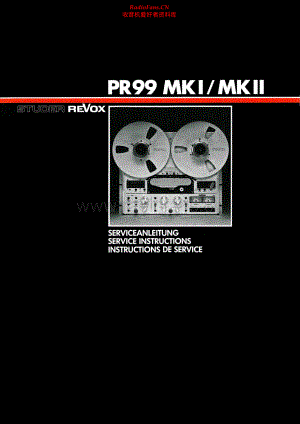 Revox-PR99_MKII-tape-sm 维修电路原理图.pdf