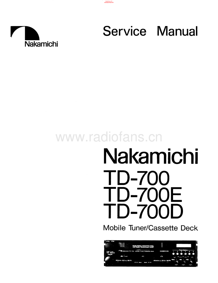 Nakamichi-TD700-tape-sm 维修电路原理图.pdf_第1页