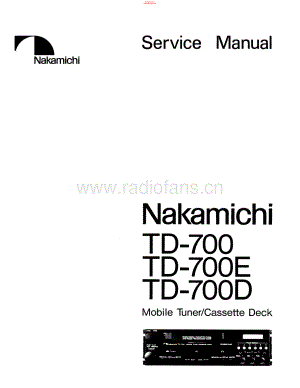 Nakamichi-TD700-tape-sm 维修电路原理图.pdf