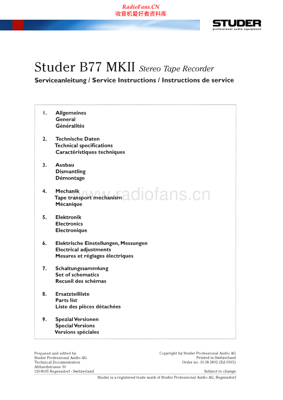Revox-B77_MK2-tape-sm1 维修电路原理图.pdf_第1页