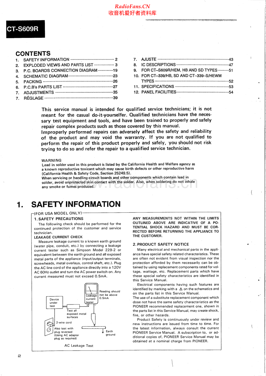 Pioneer-CTS609R-tape-sm 维修电路原理图.pdf_第2页