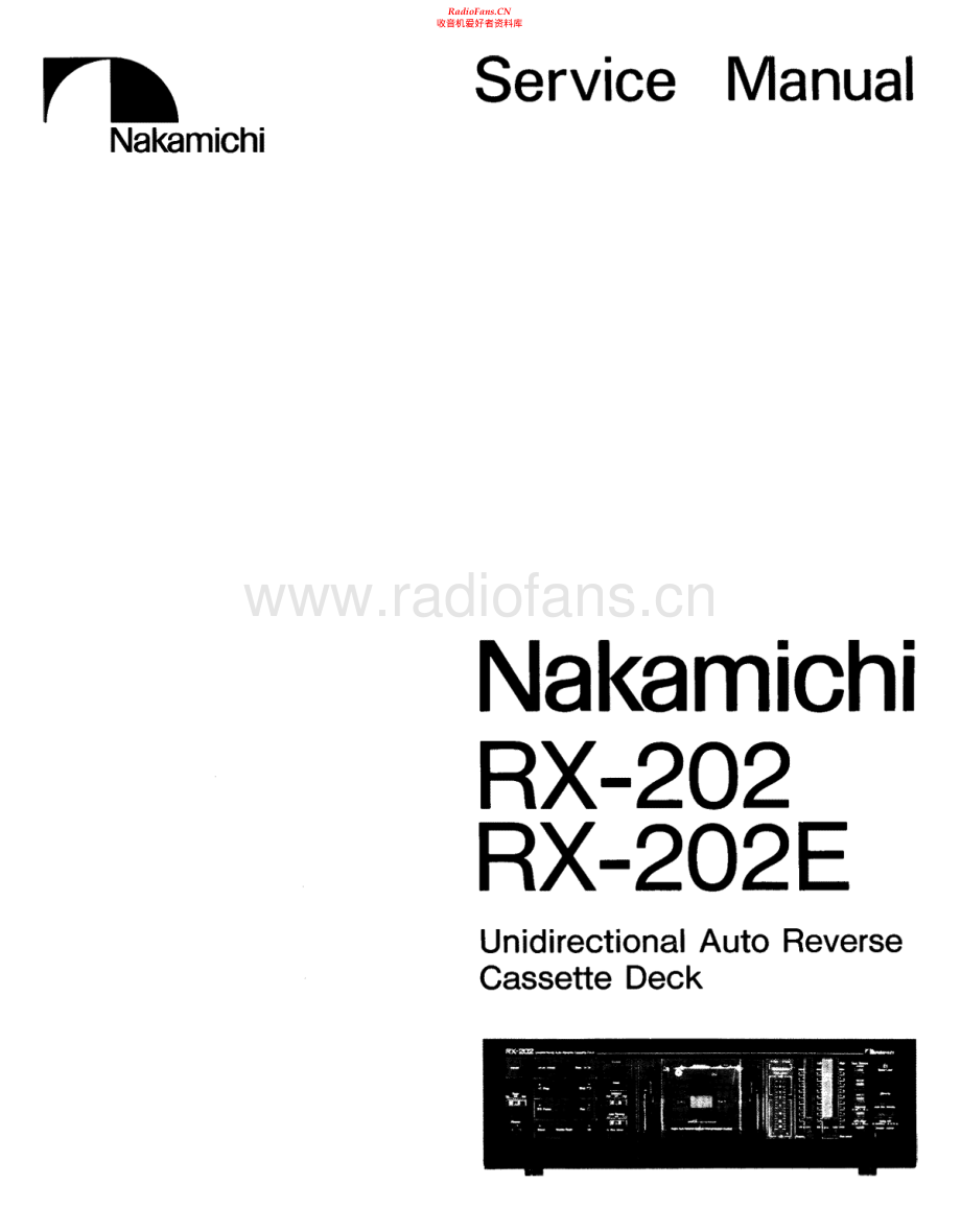 Nakamichi-RX202E-tape-sm 维修电路原理图.pdf_第1页