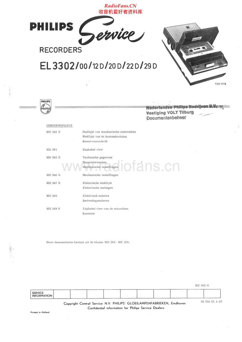 Philips-EL3302-tape-sm 维修电路原理图.pdf_第1页