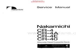 Nakamichi-CR4A-tape-sm 维修电路原理图.pdf