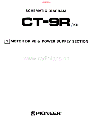 Pioneer-CT9R-tape-sch 维修电路原理图.pdf