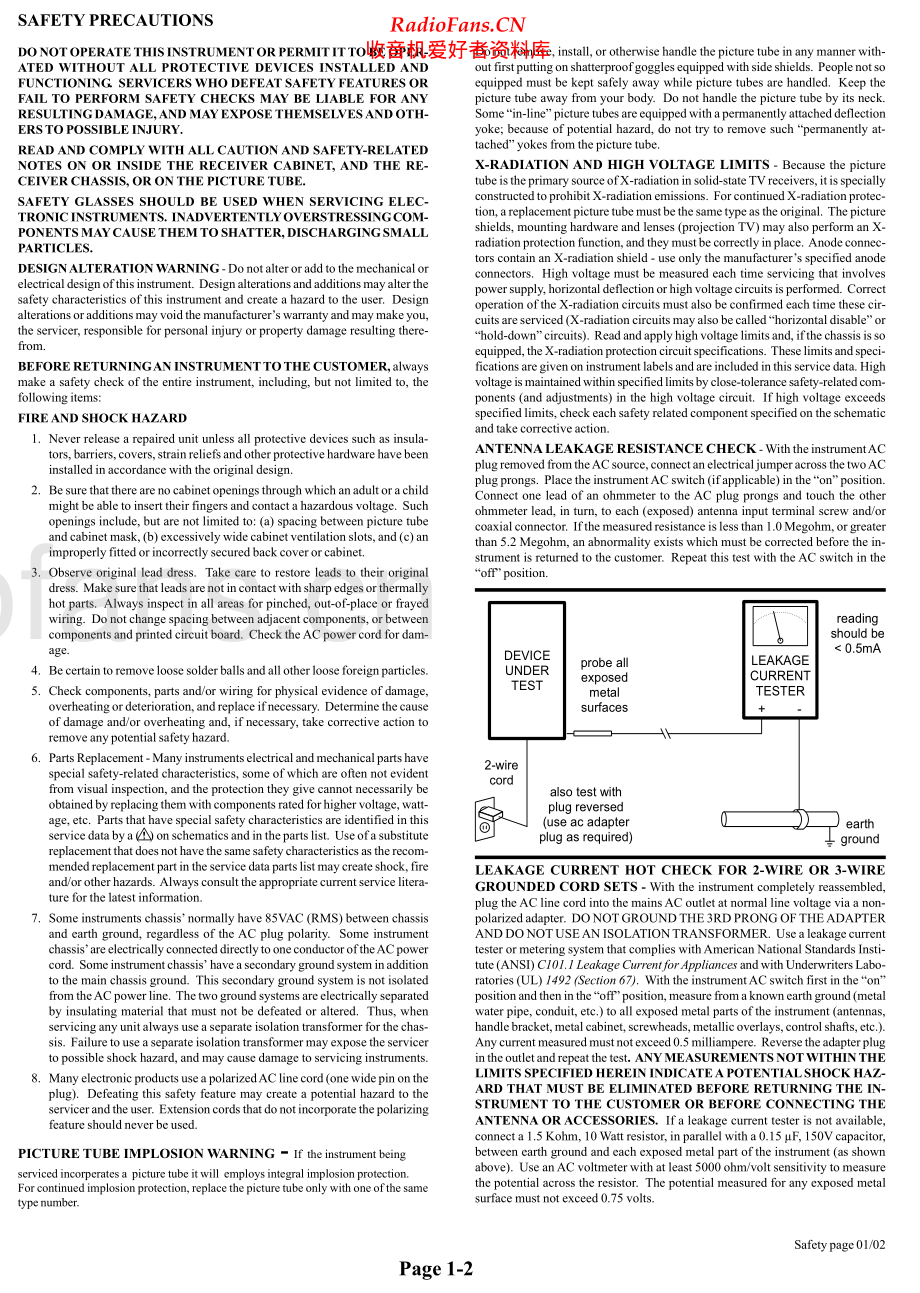RCA-RS2625-cs-sm 维修电路原理图.pdf_第1页