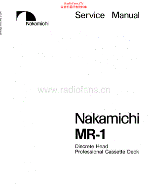 Nakamichi-MR1-tape-sm 维修电路原理图.pdf