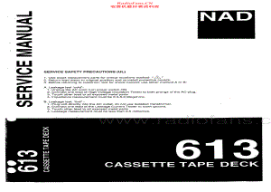 NAD-613-tape-sm 维修电路原理图.pdf