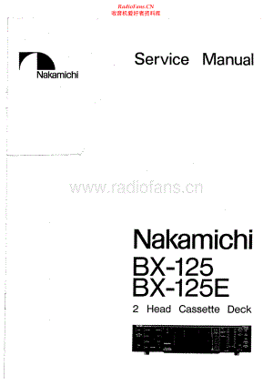 Nakamichi-BX125-tape-sm 维修电路原理图.pdf
