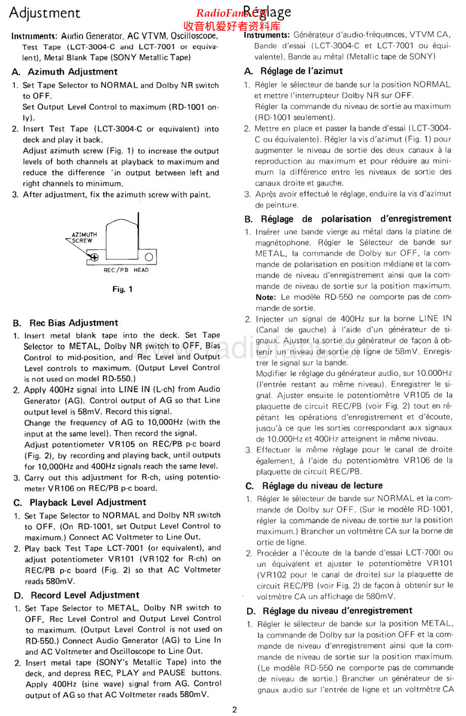 Rotel-RD550-tape-sm 维修电路原理图.pdf_第2页