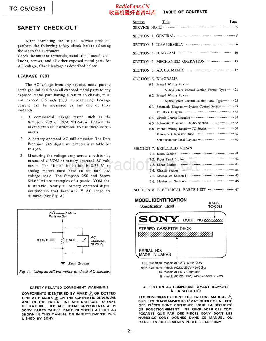 Sony-TCC521-tape-sm 维修电路原理图.pdf_第2页