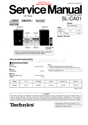 Technics-SLCA01-cs-sm 维修电路原理图.pdf