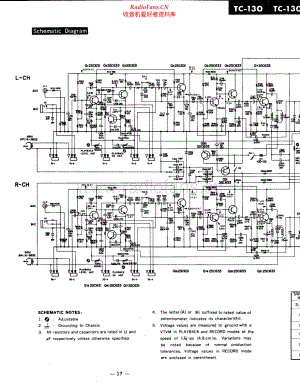 Sony-TC130-tape-sch 维修电路原理图.pdf