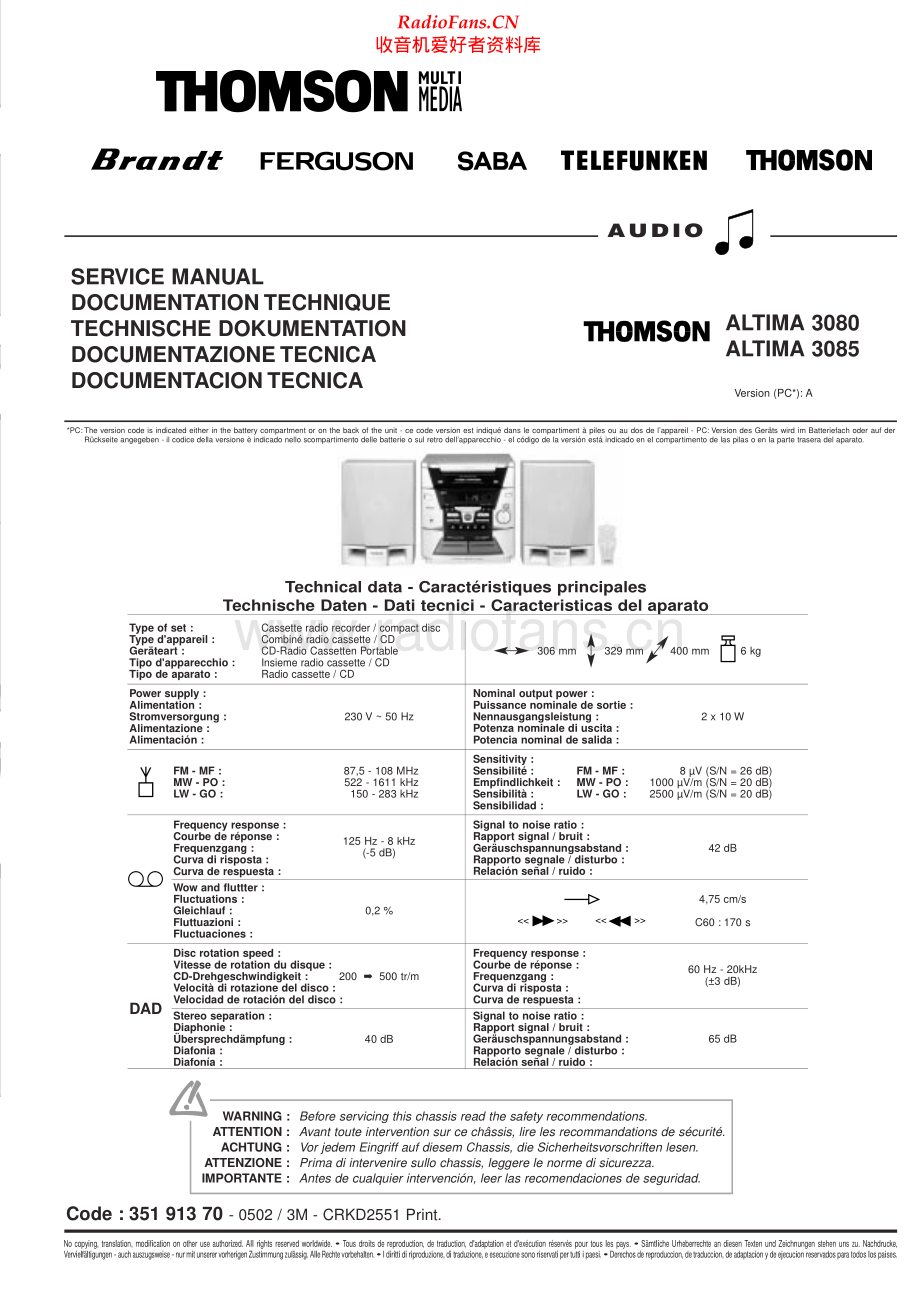 Thomson-Altima3080-cs-sm 维修电路原理图.pdf_第1页