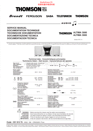 Thomson-Altima3080-cs-sm 维修电路原理图.pdf