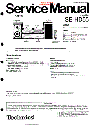 Technics-SEHD55-cs-sm 维修电路原理图.pdf