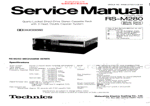Technics-RSM280-tape-sm 维修电路原理图.pdf