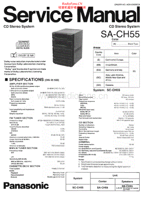 Technics-SACH55-cs-sm 维修电路原理图.pdf