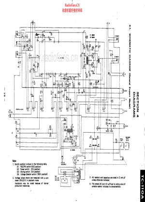 Sony-TC110A-tape-sch 维修电路原理图.pdf