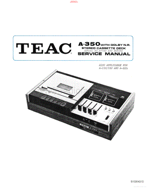 Teac-A120-tape-sm 维修电路原理图.pdf