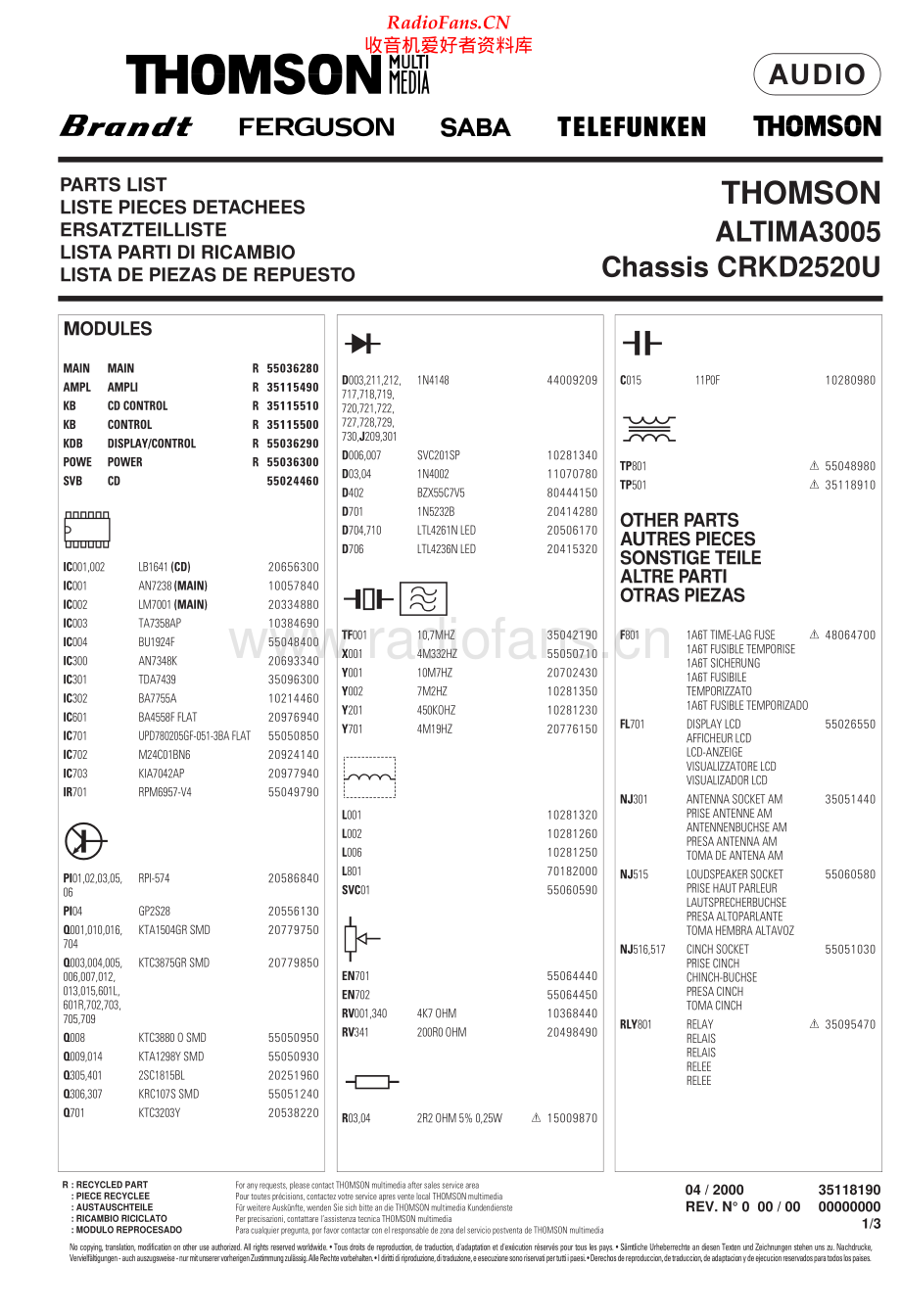 Thomson-Altima3005-cs-pl 维修电路原理图.pdf_第1页