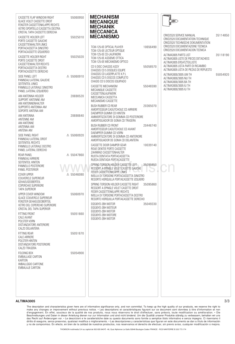 Thomson-Altima3005-cs-pl 维修电路原理图.pdf_第3页