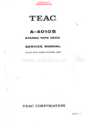Teac-A4010S-tape-sm 维修电路原理图.pdf