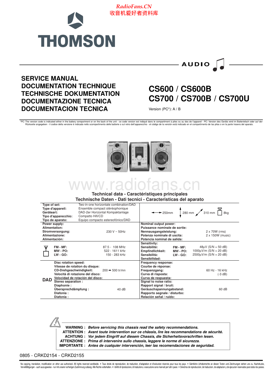 Thomson-CS700B-cs-sm 维修电路原理图.pdf_第1页