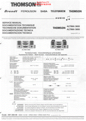 Thomson-Altima3600-cs-sm 维修电路原理图.pdf