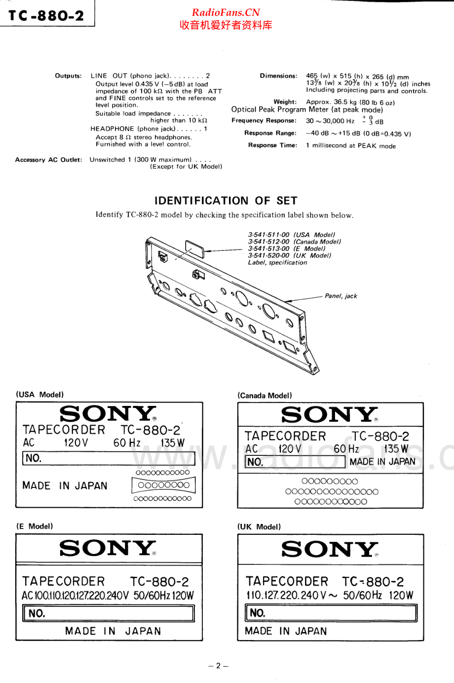 Sony-TC880_2-tape-sm 维修电路原理图.pdf_第2页