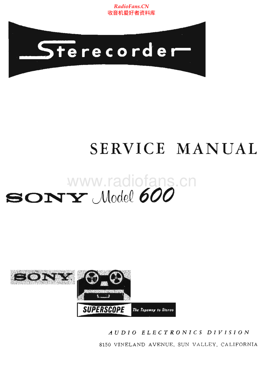 Sony-TC600-tape-sm 维修电路原理图.pdf_第1页