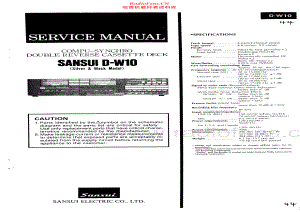 Sansui-DW10-tape-sm 维修电路原理图.pdf