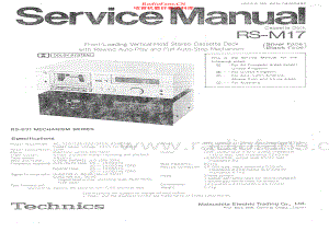 Technics-RSM17-tape-sm 维修电路原理图.pdf