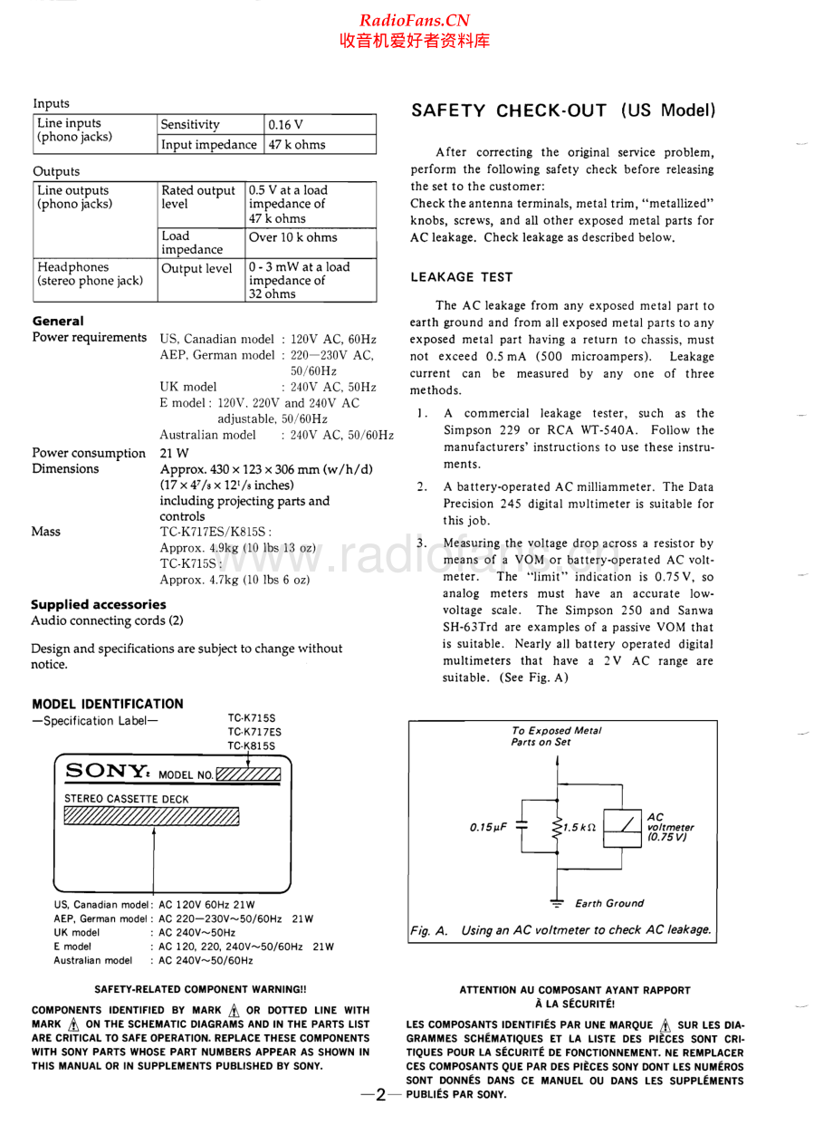 Sony-TCK815S-tape-sm 维修电路原理图.pdf_第2页