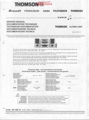 Thomson-Altima3400-cs-sm 维修电路原理图.pdf