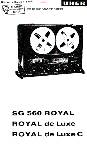 Uher-RoyalDeluxe-tape-sm 维修电路原理图.pdf