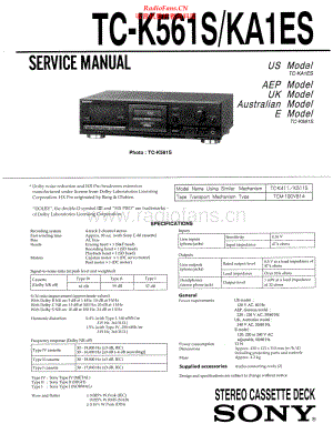 Sony-TCK561S-tape-sm 维修电路原理图.pdf